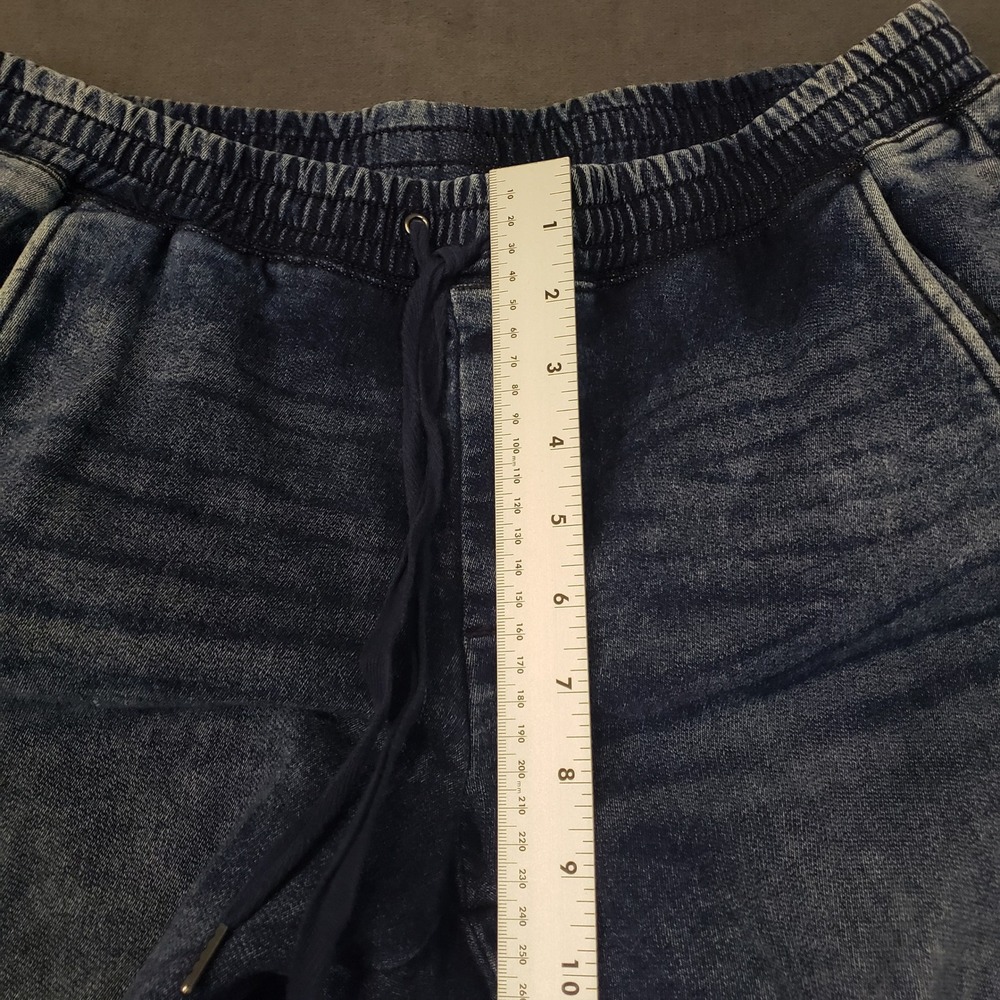 Banana Republic Joggers Mens S Blue‎ Acid Wash Elastic Waist Drawstring - Picture 7 of 9